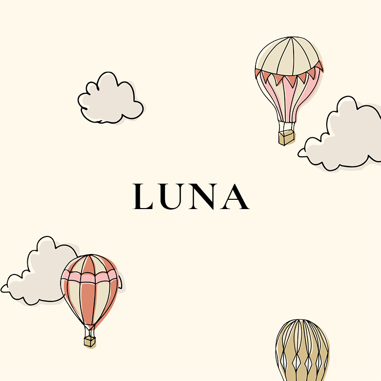 Bordkort - Luna Barnedåb Bordkort
